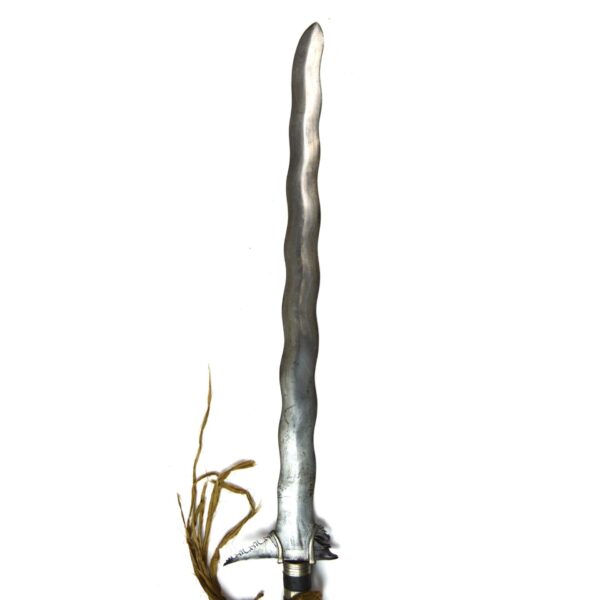 Indonesian Moro Kris in Wooden Scabbard - Image 9