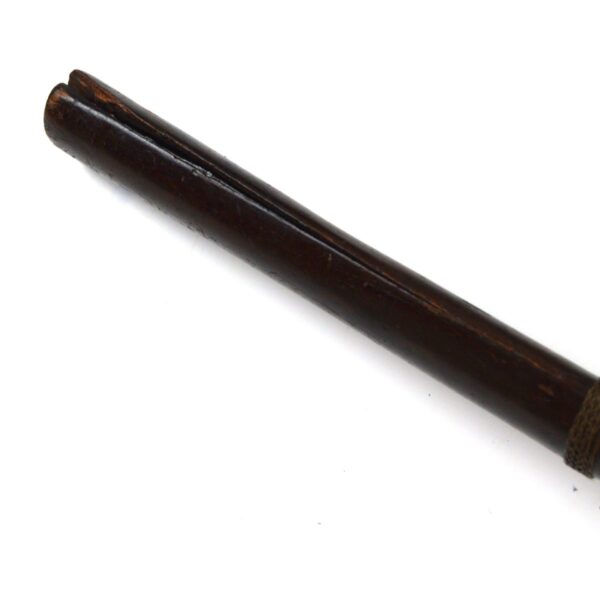 Indonesian Moro Kris in Wooden Scabbard - Image 5