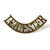 Leicestershire Regiment (LEICESTER) (1902-1924 Pattern) Curved Brass Shoulder Title