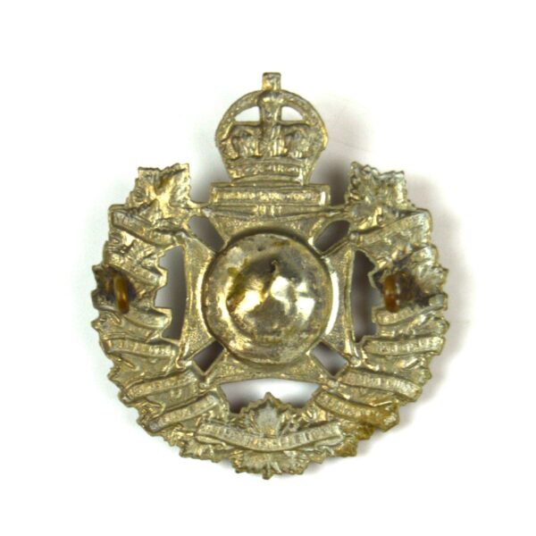Royal Winnipeg Rifles (1935-1953 Pattern) Cap Badge, King's Crown, Original - Image 2