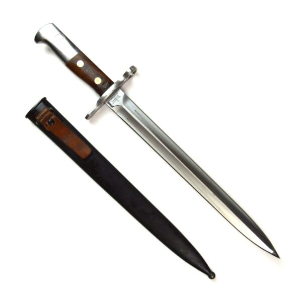Swiss M1918/55 Schmidt-Rubin Bayonet in Steel Scabbard, by Victorinox AG