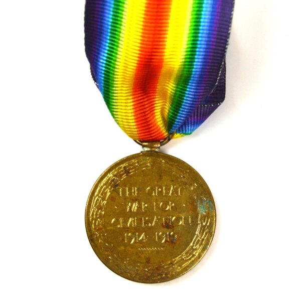 Victory Medal, Driver George Edward Pattle, "Q" Battery, Royal Horse Artillery - Image 2