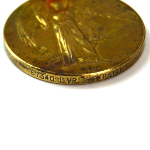Victory Medal, Driver George Edward Pattle, "Q" Battery, Royal Horse Artillery - Image 3