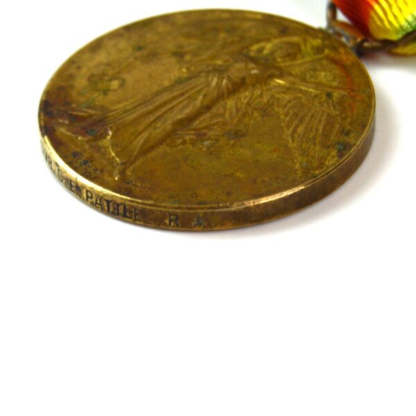 Victory Medal, Driver George Edward Pattle, "Q" Battery, Royal Horse Artillery - Image 4