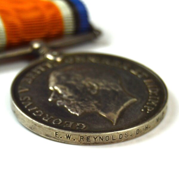 War Medal 1914-1919, Deck Hand E. W. Reynolds, Mercantile Fleet Auxiliary - Image 4