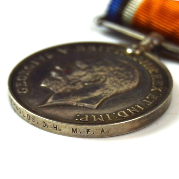 War Medal 1914-1919, Deck Hand E. W. Reynolds, Mercantile Fleet Auxiliary - Image 3