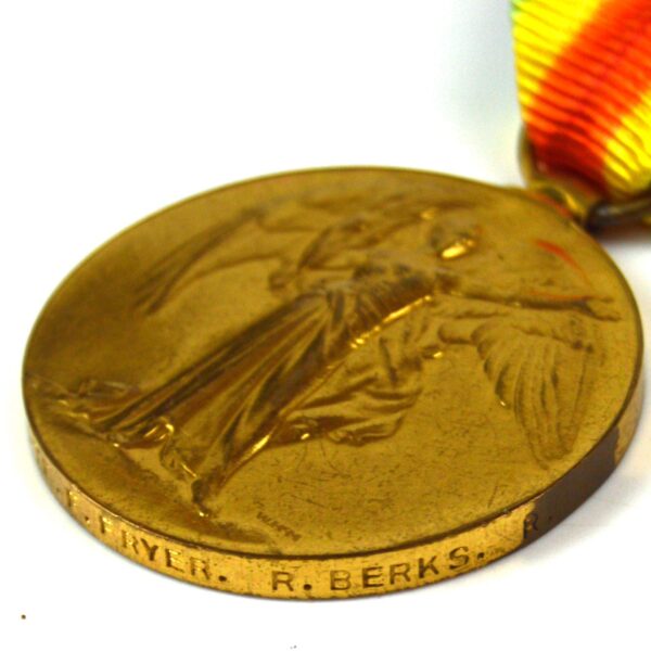 Victory Medal, Private Frederick Fryer, Royal Berkshire Regiment (Labour Corps) - Image 3