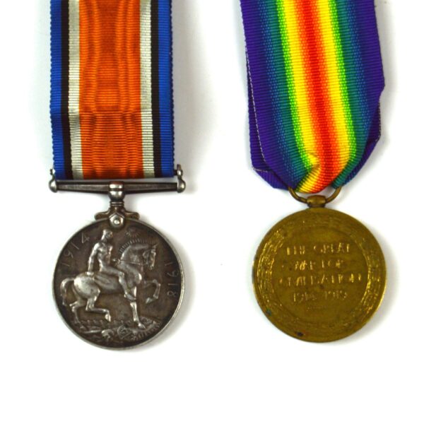 War and Victory Medal, Lance Corporal Samuel Prior Johnson, 2nd York and Lancaster Regiment/Northumberland Fusiliers - Image 2