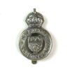 Derbyshire Constabulary Chrome Cap Badge, King's Crown