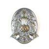 Scottish Police Forces Chrome Cap Badge, King's Crown