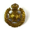 8th Battalion (Leeds Rifles), West Yorkshire Regiment Cap Badge, King's Crown, Original