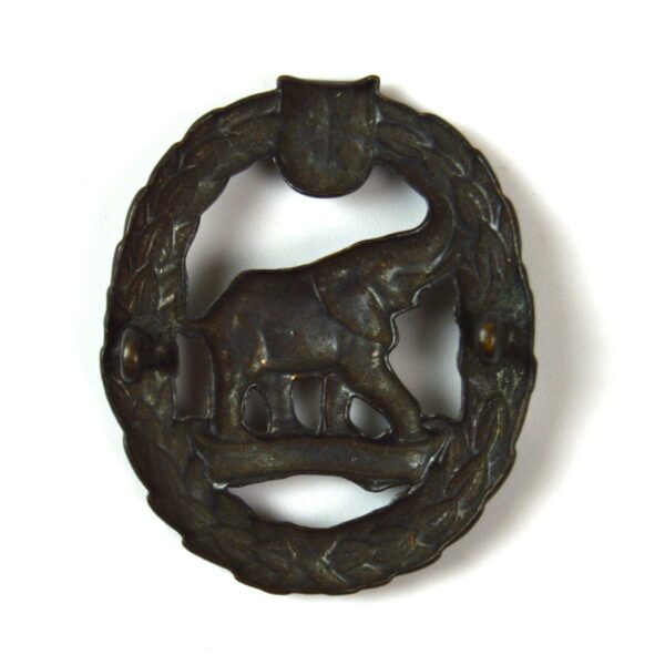 South African Corps of Signals (1942-47 Pattern) Copper Cap Badge, Original - Image 2