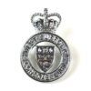 West Suffolk Constabulary Chrome Cap Badge, Queen's Crown