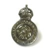 Lancashire Constabulary Nickel-Plate Cap Badge, King's Crown