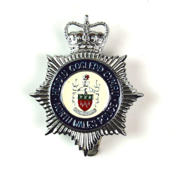 North Wales Police Enamel Cap Badge, Queen's Crown