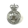 Suffolk Constabulary Chrome Cap Badge, Queen's Crown