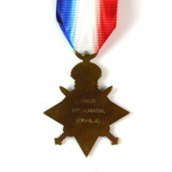 1914-15 Star, Private Albert Winton, 18th (Liverpool Pals) Battalion, King's (Liverpool) Regiment - Image 2