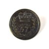 57th Regiment of Foot (West Middlesex) Silver Plate Mess Waiter's Button (30mm)