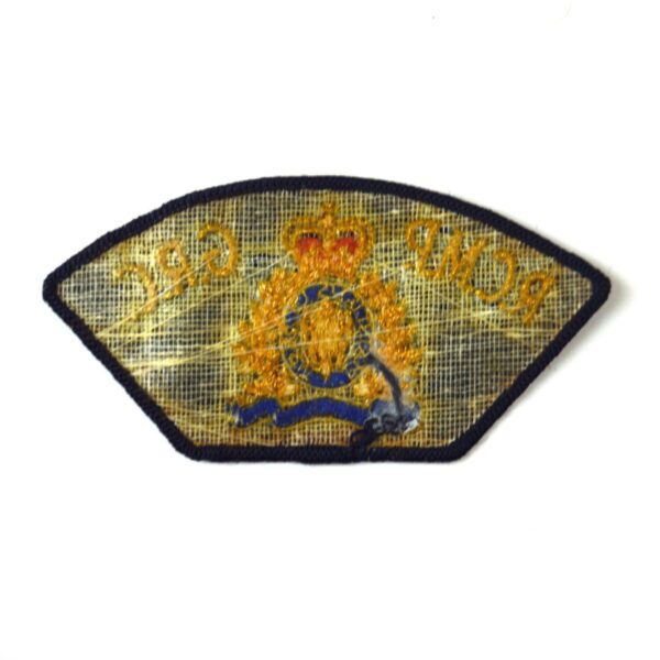 Royal Canadian Mounted Police/Gendarmerie Royale du Canada Bullion Embroidered Sleeve Patch, Queen's Crown - Image 2