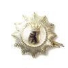 German Federal Republic West Berlin Police Silverplate and Enamel Cap Badge