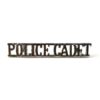 Police Cadet Chrome Shoulder Title