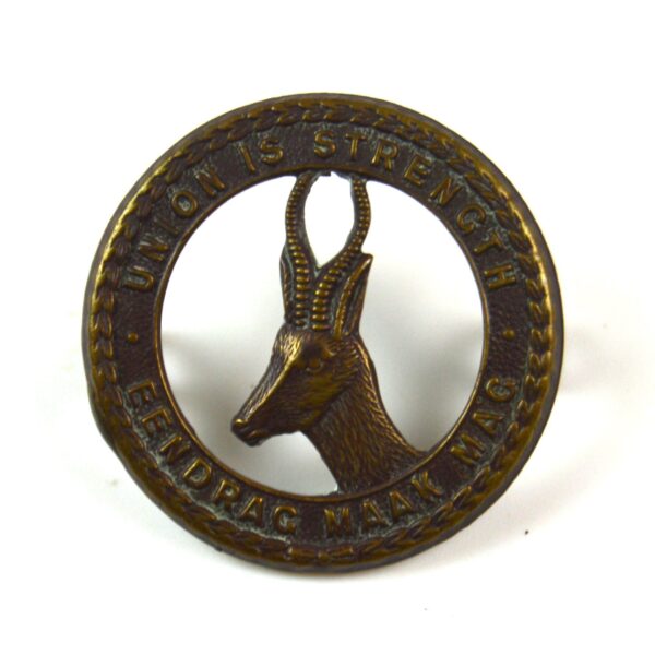 South African Union Defence Force General Service (1940-1945 Pattern) Bronze Cap Badge