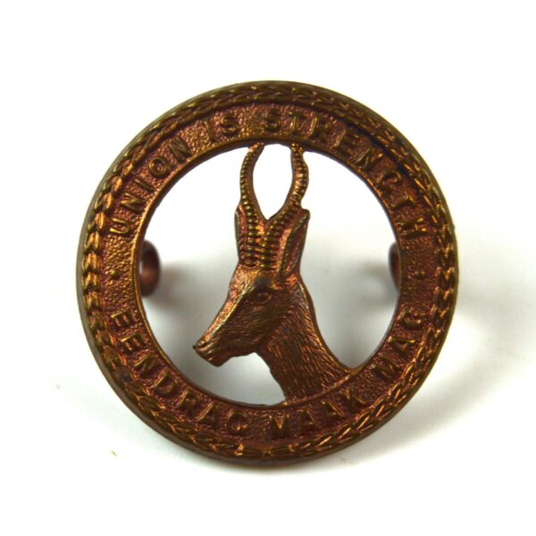 South African Union Defence Force General Service (1940-1945 Pattern) Brass Cap Badge