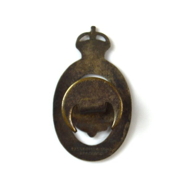East Suffolk Police Reserve Silver Plate and Blue Enamel Lapel Badge, King's Crown - Image 2