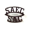 South African Engineer Corps (SAEC/SAG) Two-Line Bronze Shoulder Title