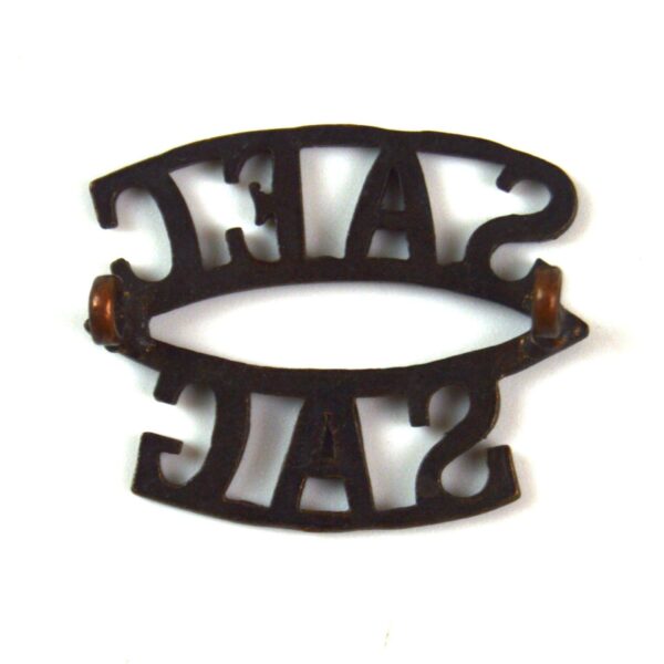 South African Engineer Corps (SAEC/SAG) Two-Line Bronze Shoulder Title - Image 2