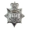 Cheshire Constabulary Chrome Helmet Plate, Queen's Crown