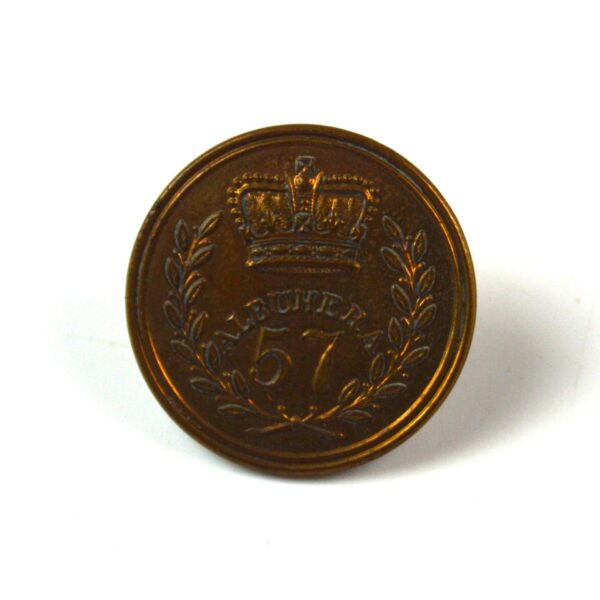 57th Regiment of Foot (West Middlesex) Brass Mess Waiter's Button (30mm)