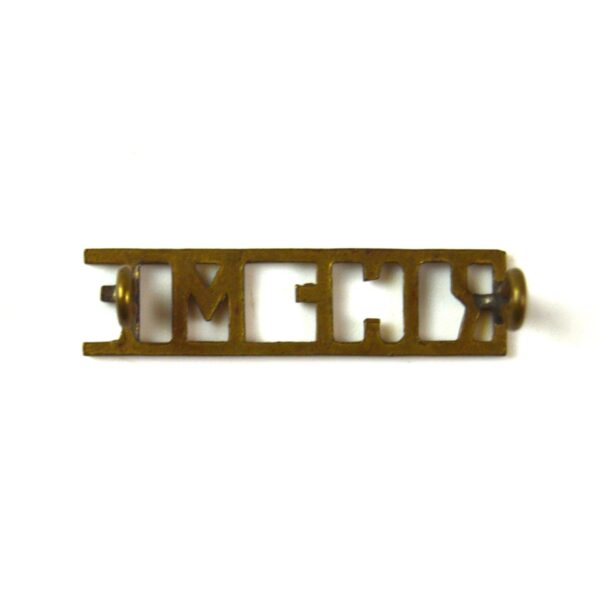 Royal Canadian Electrical and Mechanical Engineers (RCEME) Brass Shoulder Title - Image 2