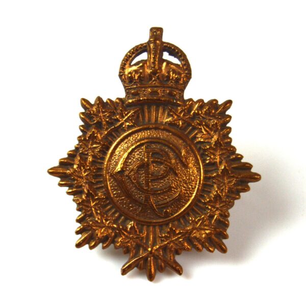 Canadian Postal Corps (CPC) (1911-20 Pattern) Cap Badge, King's Crown