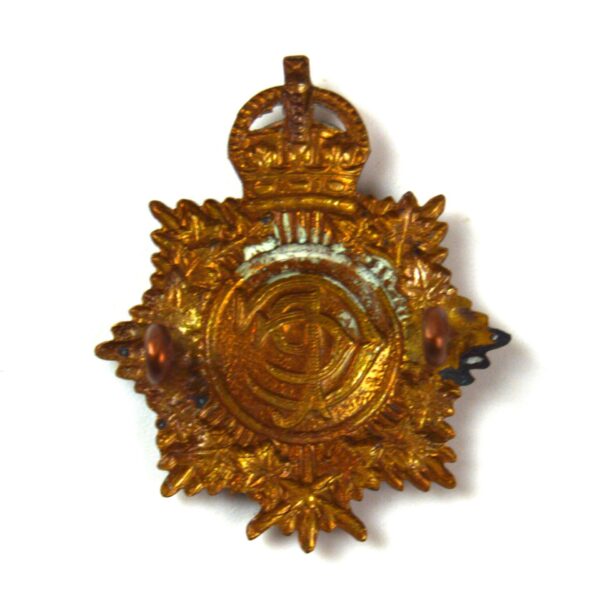Canadian Postal Corps (CPC) (1911-20 Pattern) Cap Badge, King's Crown - Image 2