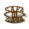 3rd South African Field Artillery (SAFA-III-ZAVA) (1922-23 Pattern) Brass Shoulder Title