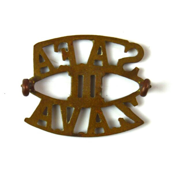 3rd South African Field Artillery (SAFA-III-ZAVA) (1922-23 Pattern) Brass Shoulder Title - Image 2