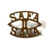 2nd South African Field Artillery (SAFA-II-SAVA) (Post-1923 Pattern) Brass Shoulder Title