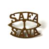 1st South African Field Artillery (SAFA-I-SAVA) (Post-1923 Pattern) Brass Shoulder Title
