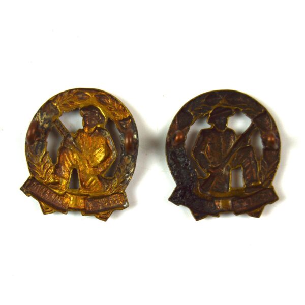 South Africa Citizen Force Infantry (Skiet Kommandos) (1954-63 Pattern) Brass Collar Badge, Pair - Image 2