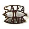 2nd South African Field Artillery (SAFA-II-ZAVA) (1922-23 Pattern) Brass Shoulder Title