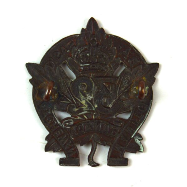 32nd Battalion (Manitoba and Saskatchewan Regiment) Canadian Expeditionary Force Cap Badge - Image 2