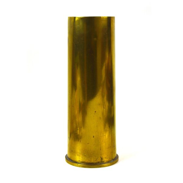 Shortened British 6 Pounder 7 Cwt Brass Shell Case, Dated 1942