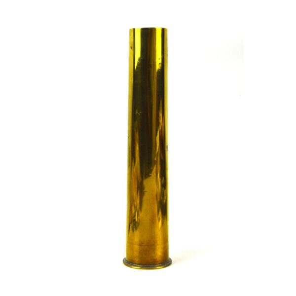 Shortened British 2 Pounder No. II Brass Shell Case, Dated 1942