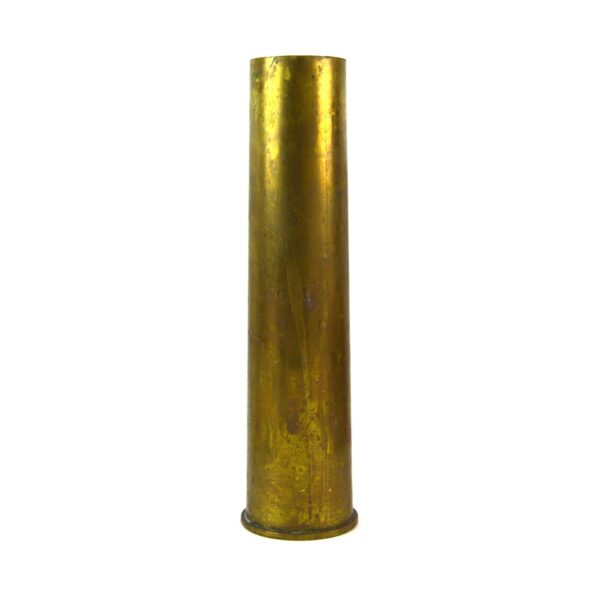 British 6 Pounder 7 Cwt Blank Brass Shell Case, Dated 1942 - Image 2