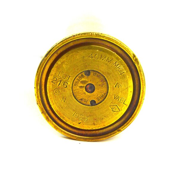 British 40mm Mk. 4 Brass Shell Case, Dated 1953 by Vickers Armstrong Engineering Ltd - Image 4