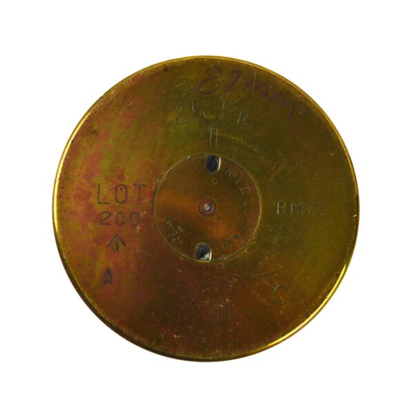 Shortened British 25 Pounder Mk. II Brass Shell Case, Dated 1941 by Robert Mitchell & Co., Canada - Image 3