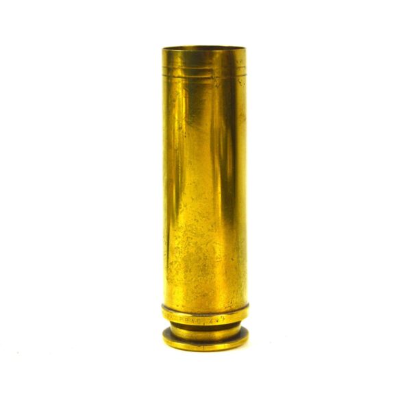British 30mm ADEN Cannon Brass Shell Case, Dated 1975 by Radway Green - Image 2