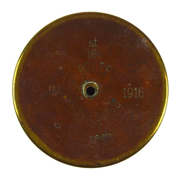 Imperial German 7.7cm Trench Art Vase, Dated 1916 - Image 4