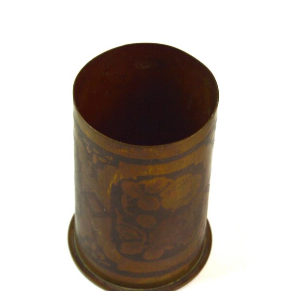 Imperial German 7.7cm Trench Art Vase, Dated 1916 - Image 3